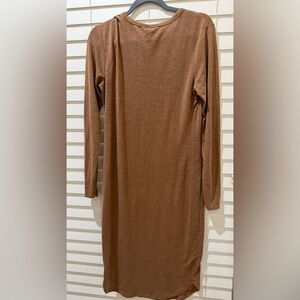 H&M Brown Long Sleeve Dress